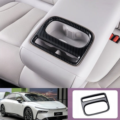 Carbon Fiber Rear Cup Holder Trim Frame for 2026 Xpeng P7+ - NICE EVS