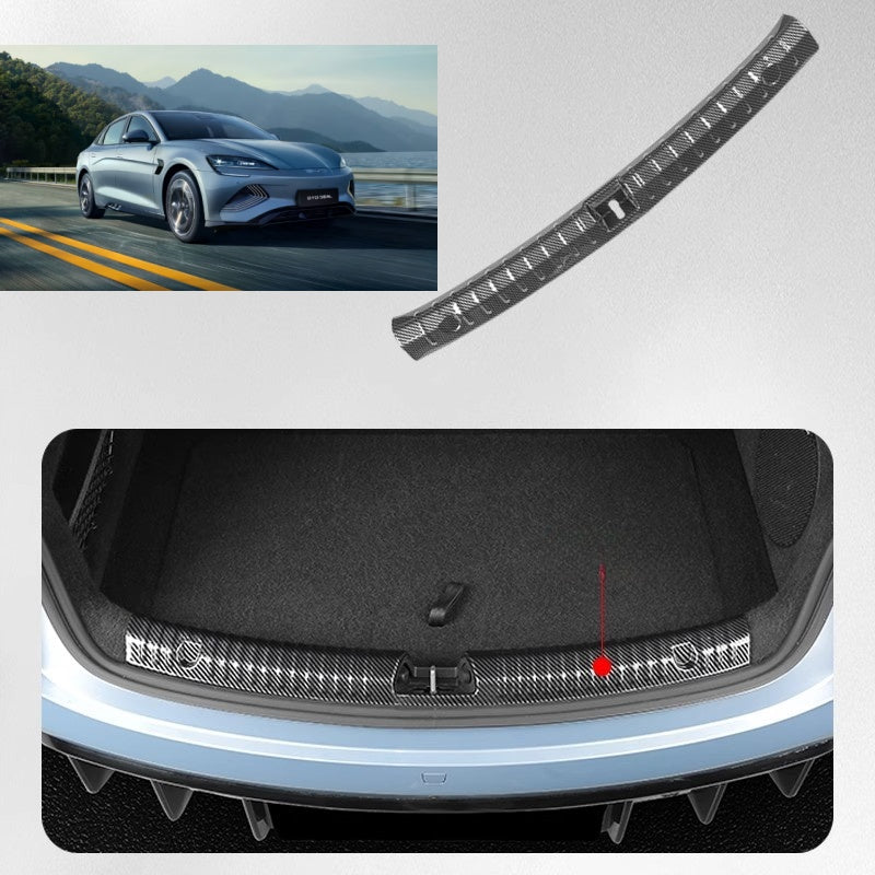 Carbon Fiber Rear Trunk Threshold Strip for BYD Seal - NICE EVS
