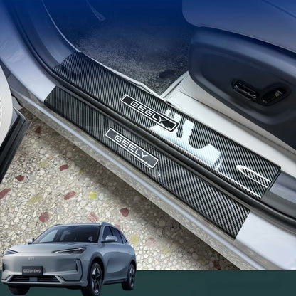 Carbon Fiber Style Door Sill Scuff Plate for Geely EX5 - NICE EVS