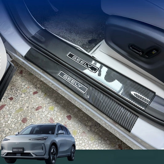 Carbon Fiber Style Door Sill Scuff Plate for Geely EX5 - NICE EVS