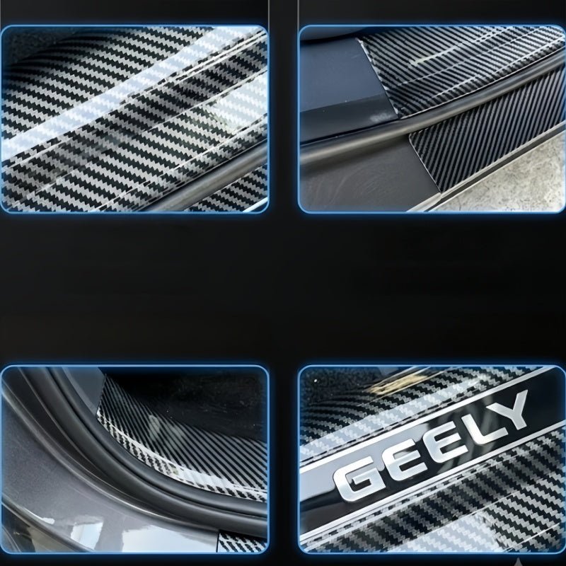 Carbon Fiber Style Door Sill Scuff Plate for Geely EX5 - NICE EVS