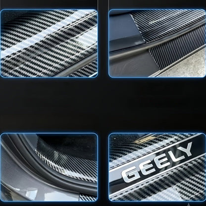 Carbon Fiber Style Door Sill Scuff Plate for Geely EX5 - NICE EVS