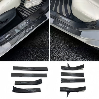Carbon Fiber Style Door Sill Scuff Plate for Geely EX5 - NICE EVS