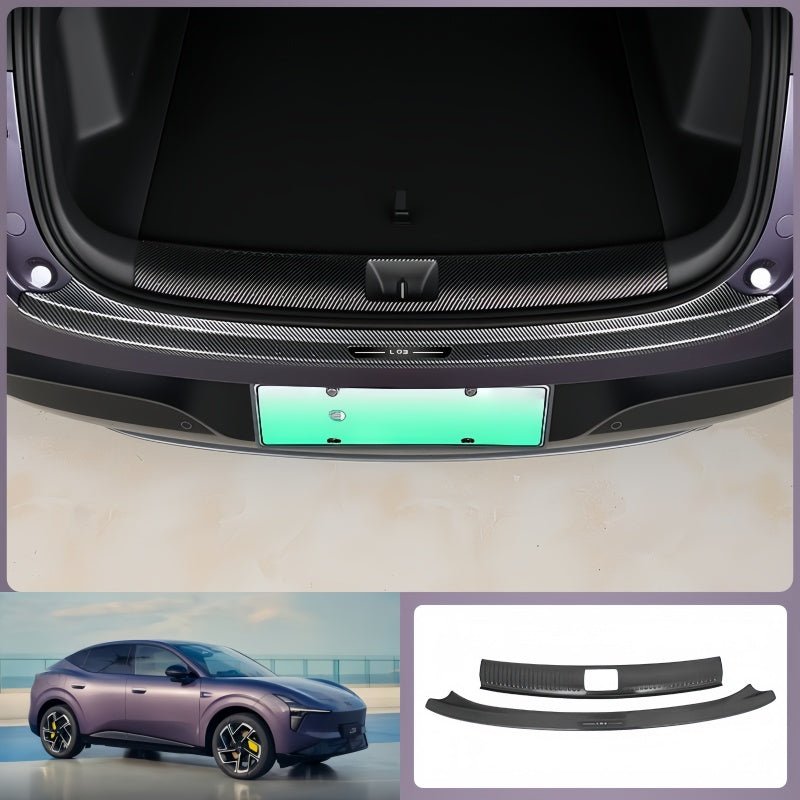 Carbon Fiber Style Trunk Sill Protector for Xpeng L03 - NICE EVS
