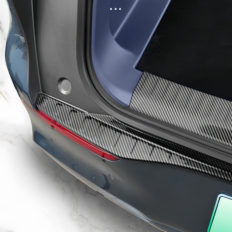 Carbon Fiber Style Trunk Sill Scuff Plate for Geely EX5 - NICE EVS