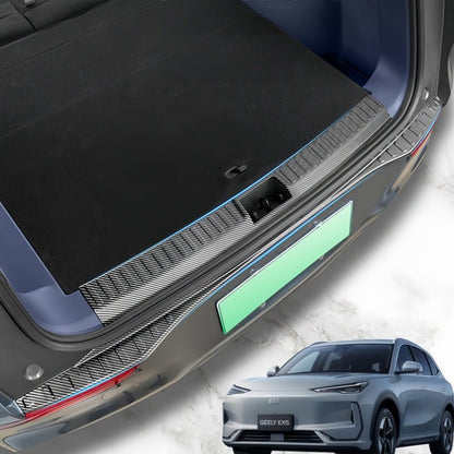 Carbon Fiber Style Trunk Sill Scuff Plate for Geely EX5 - NICE EVS