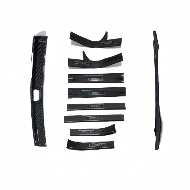 Carbon Fiber Style Trunk Sill Scuff Plate for Geely EX5 - NICE EVS