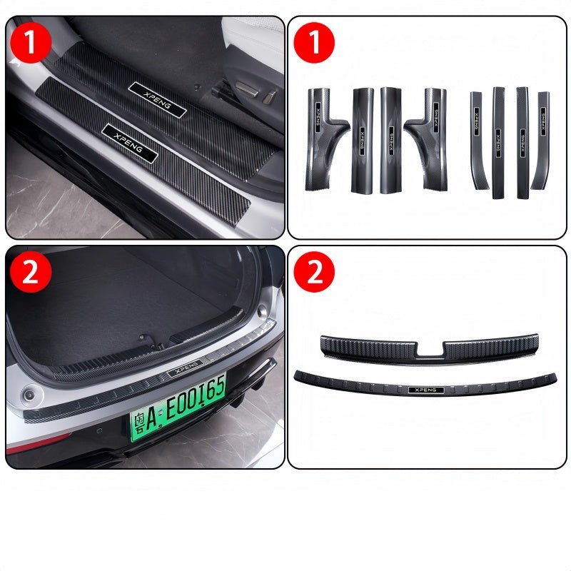 Carbon Fiber Trunk Door Sill Protector Scuff Plate for 2026 Xpeng P7+ - NICE EVS