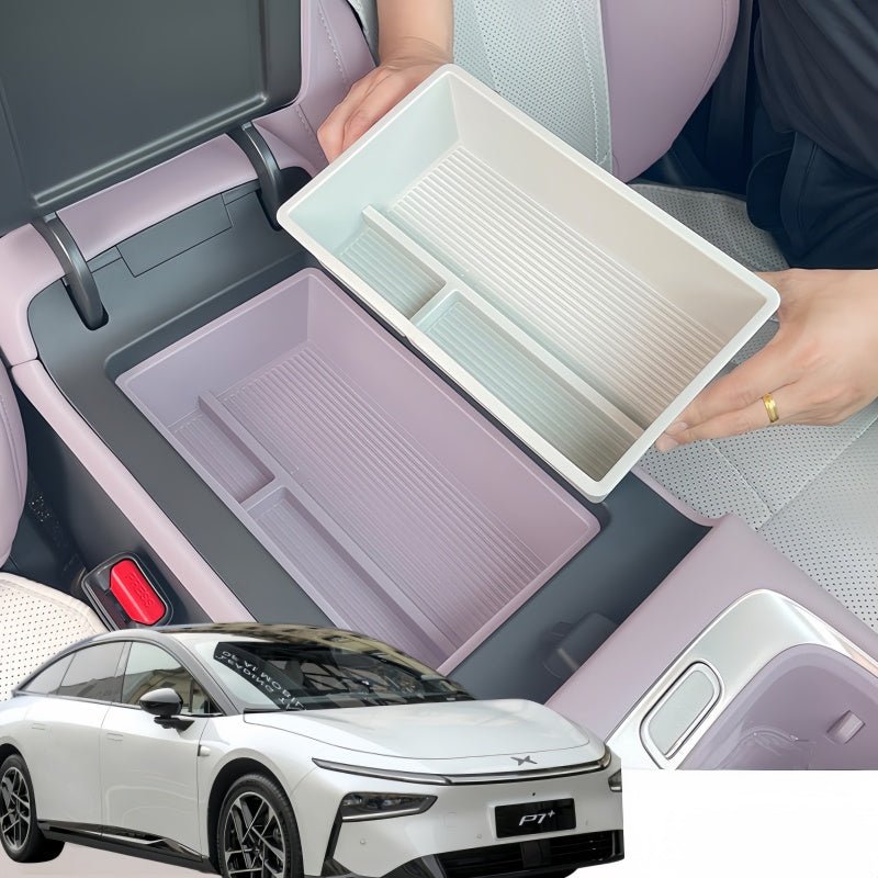 Center Console Armrest Storage Box for 2026 Xpeng P7+ - NICE EVS