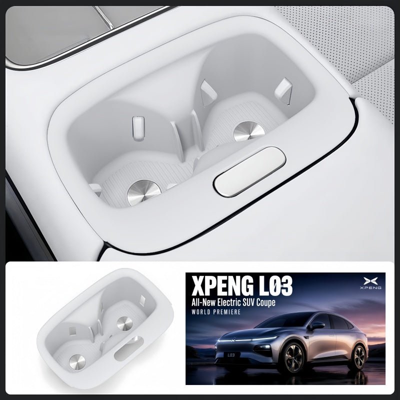 Center Console Cup Holder Silicone Insert for Xpeng L03 - NICE EVS
