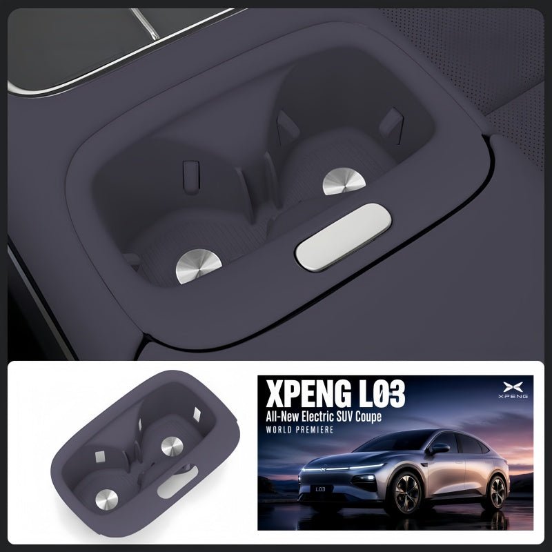 Center Console Cup Holder Silicone Insert for Xpeng L03 - NICE EVS