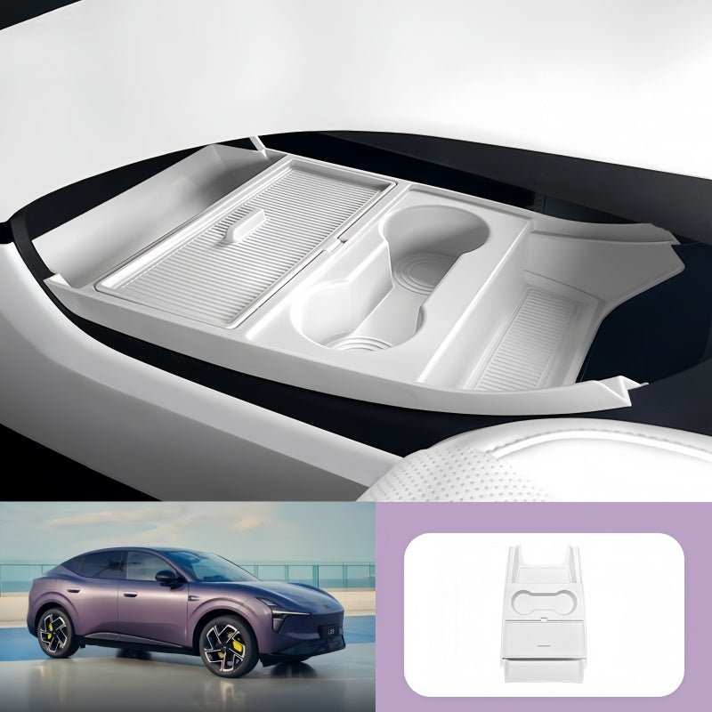 Center Console Lower Double‑Layer Tray for Xpeng L03 - NICE EVS