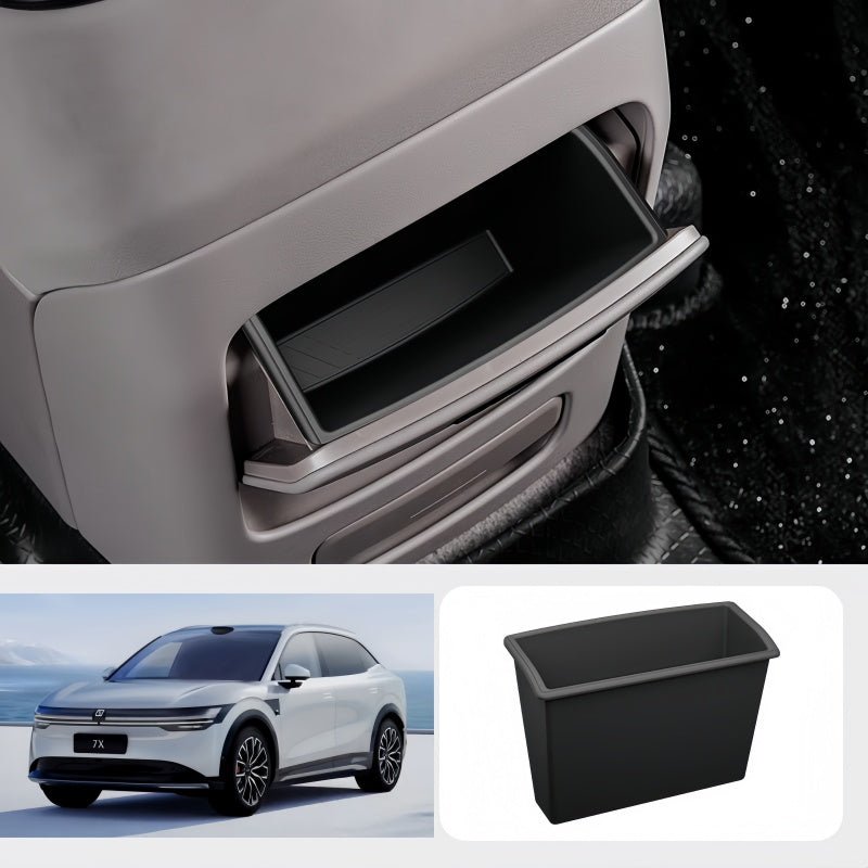 Central Armrest Storage Box Silicone Organizer for Zeekr 7X - NICE EVS