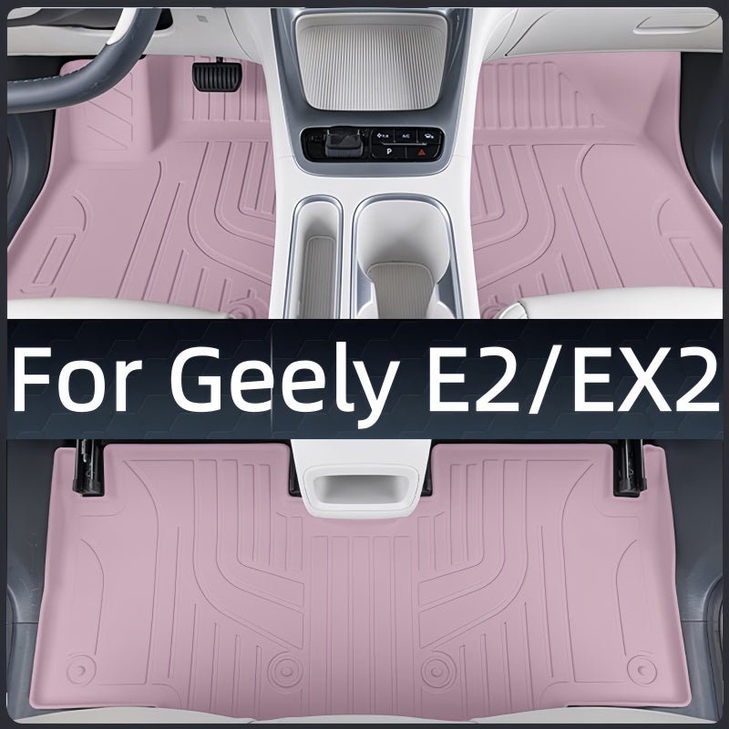 Color TPE Full Set Floor Mats for Geely E2 / EX2, Left Hand Drive Only - NICE EVS