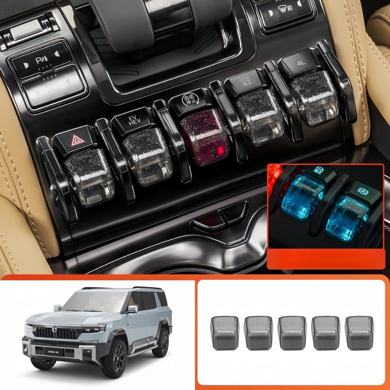 Console Button TPU Protective Sleeve for BYD Leopard 8 & Denza B8 - NICE EVS