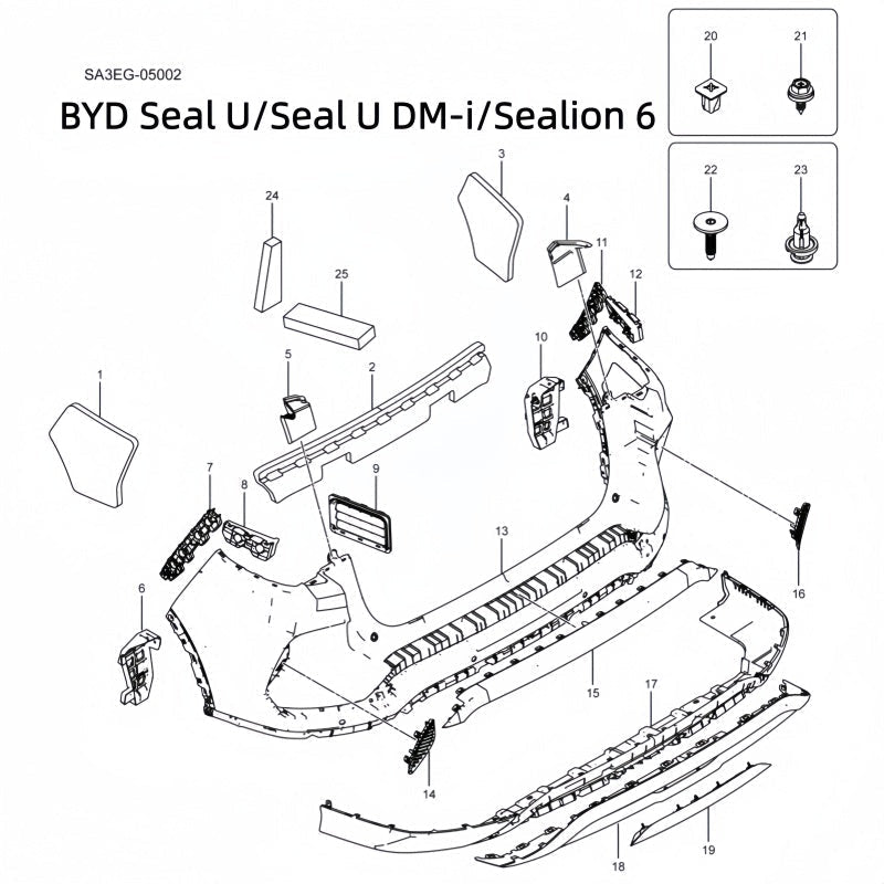 Custom OEM Replacement Parts For All BYD Models - NICE EVS