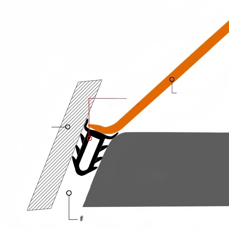 Dashboard & B - Pillar Weather Strip Seal for Zeekr 001/009/7X - NICE EVS