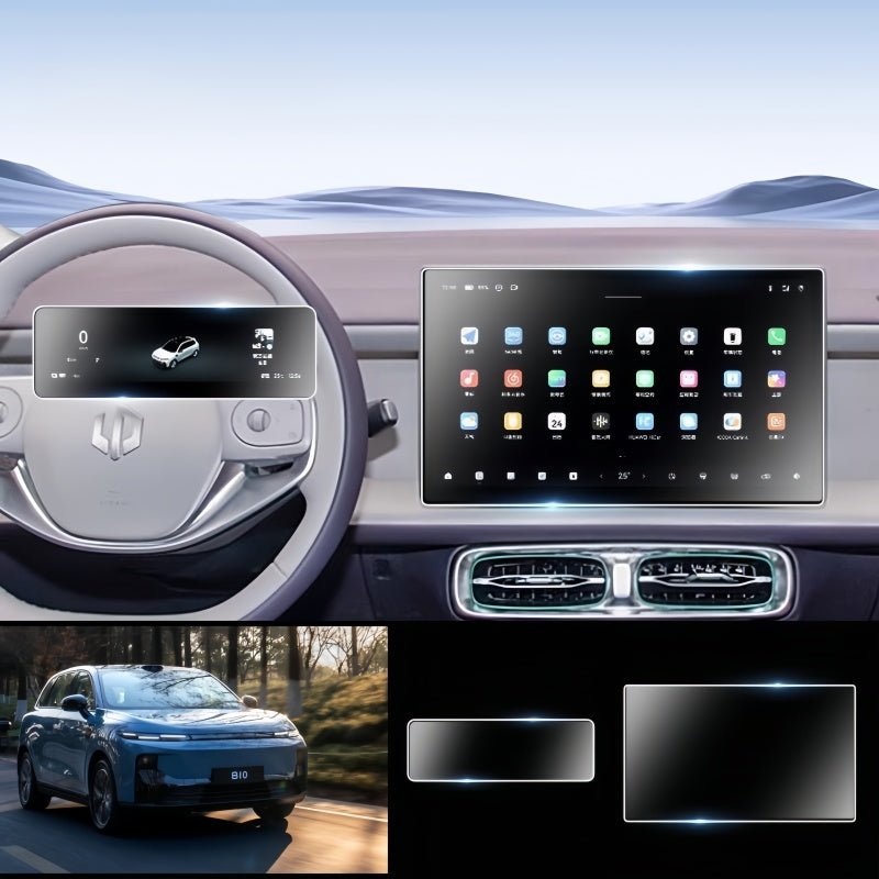 Dashboard & Navigation Tempered Glass Protector for Leapmotor B10/C10 - NICE EVS