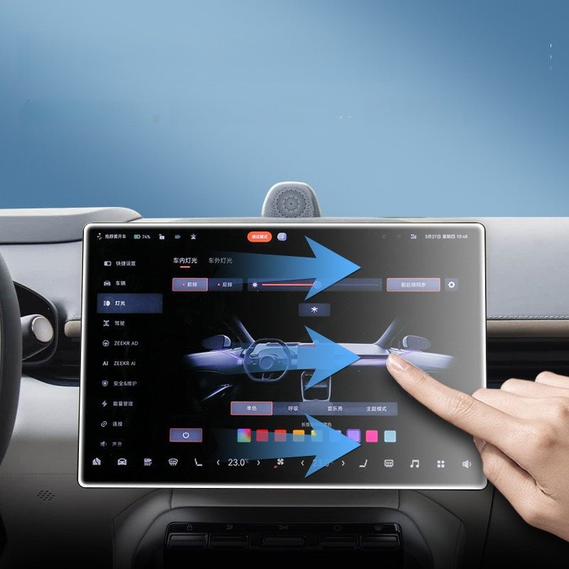 Dashboard & Navigation Tempered Glass Protector for Zeekr 7GT - NICE EVS