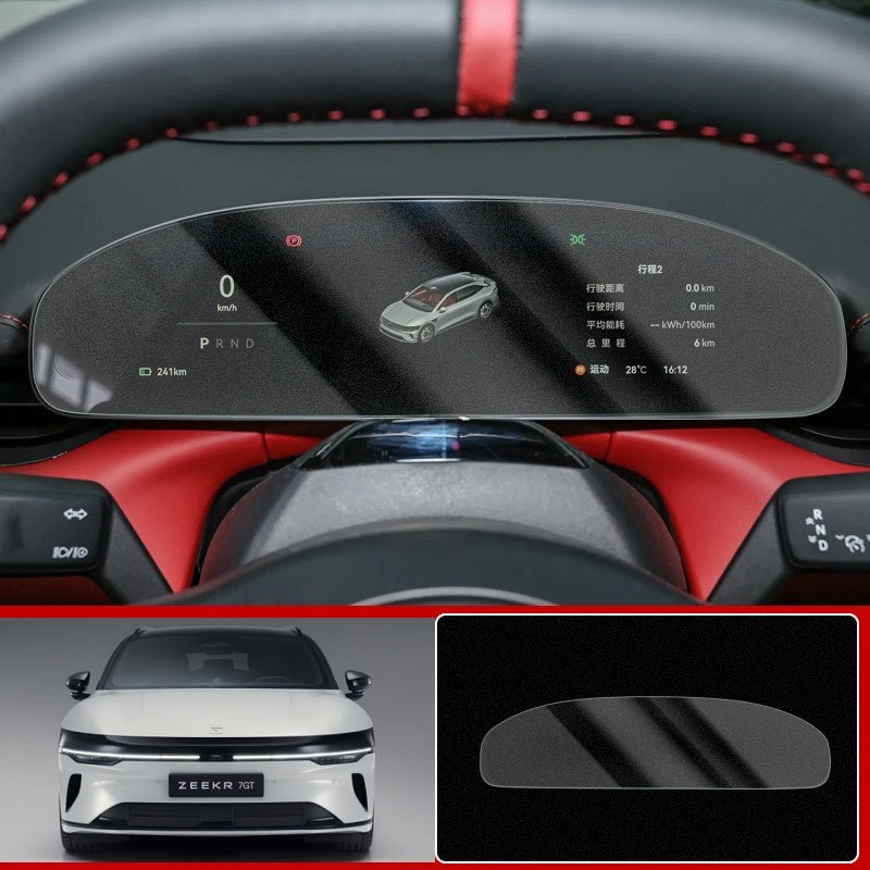 Dashboard & Navigation Tempered Glass Protector for Zeekr 7GT - NICE EVS