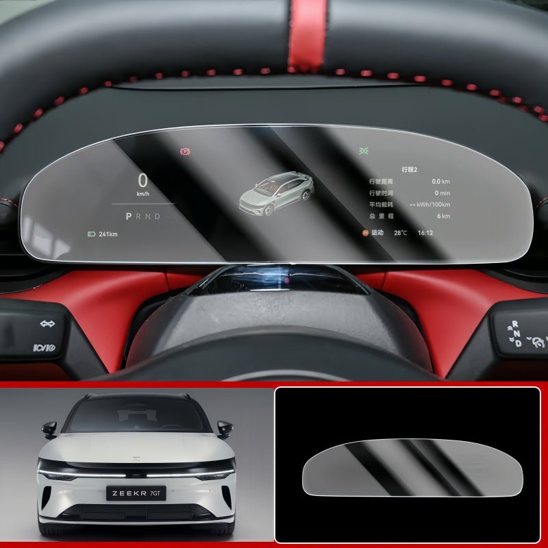 Dashboard & Navigation Tempered Glass Protector for Zeekr 7GT - NICE EVS