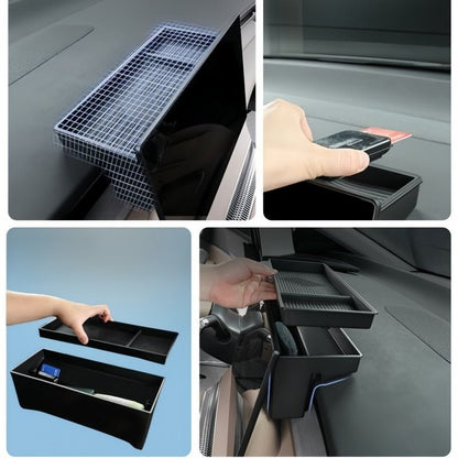 Dashboard Screen Rear Tissue & Organizer Box for XPENG X9 2023-2026 - NICE EVS
