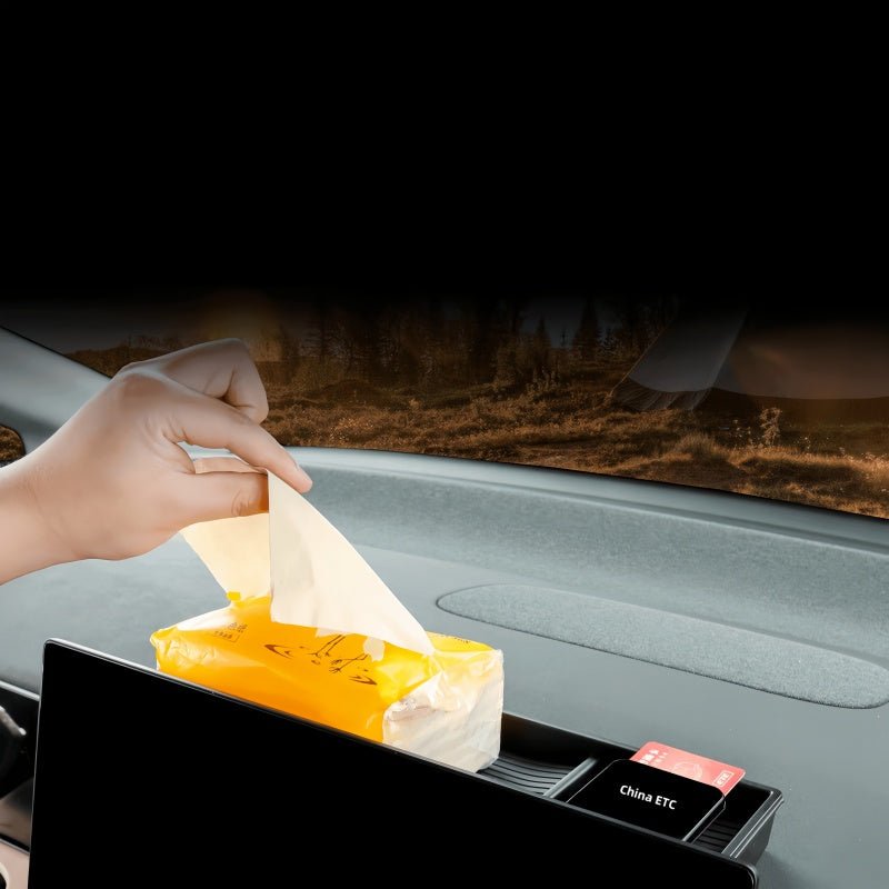 Dashboard Screen Rear Tissue & Organizer Box for XPENG X9 2023-2026 - NICE EVS