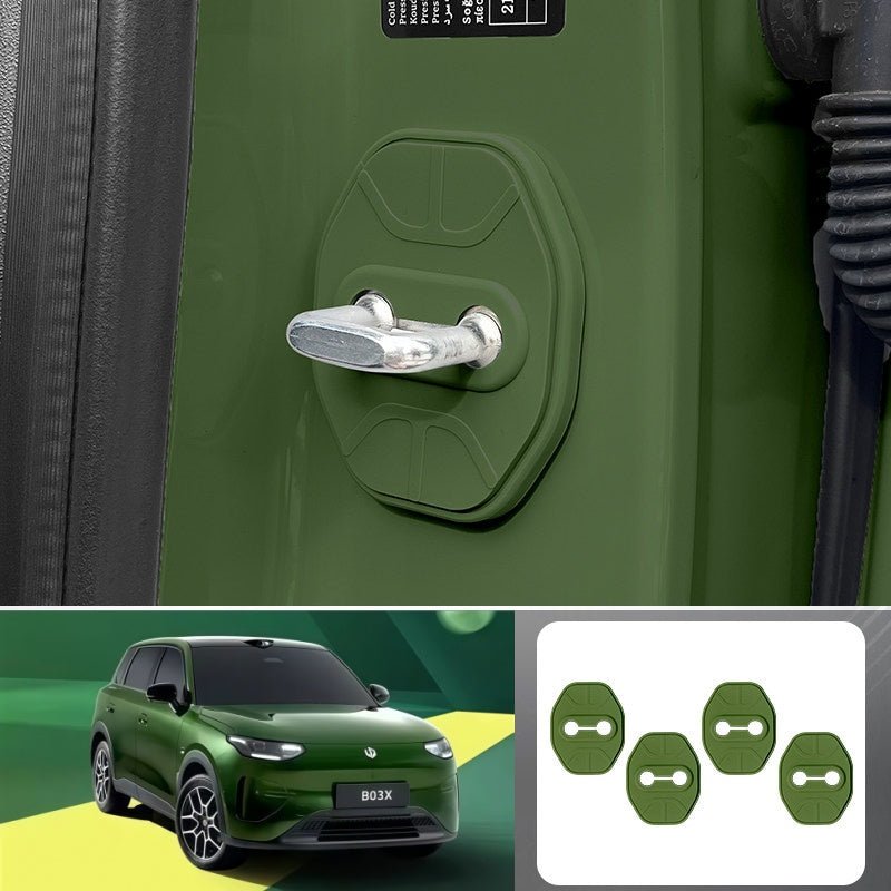 Door Lock & Checker Silicone Protection Covers for Leapmotor B03X - NICE EVS