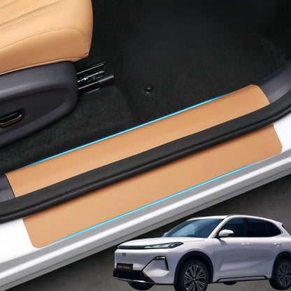 Door Sill Leather Protector Strips for Geely EX5 EM - i - NICE EVS
