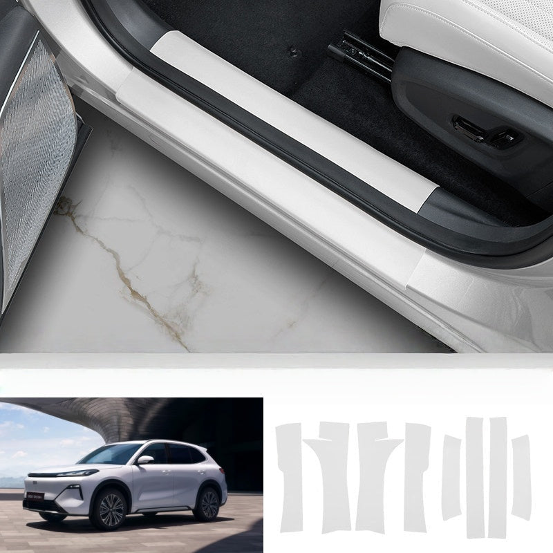 Door Sill Leather Protector Strips for Geely EX5 EM - i - NICE EVS