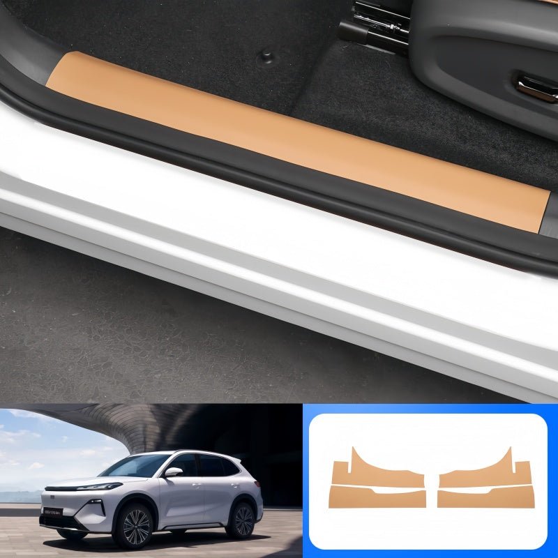 Door Sill Leather Protector Strips for Geely EX5 EM - i - NICE EVS