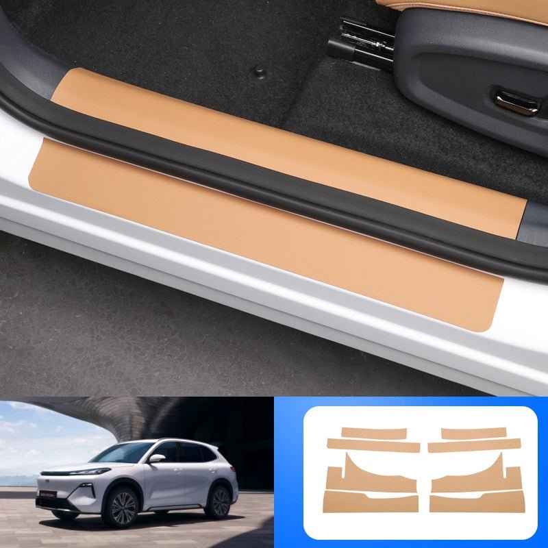 Door Sill Leather Protector Strips for Geely EX5 EM - i - NICE EVS
