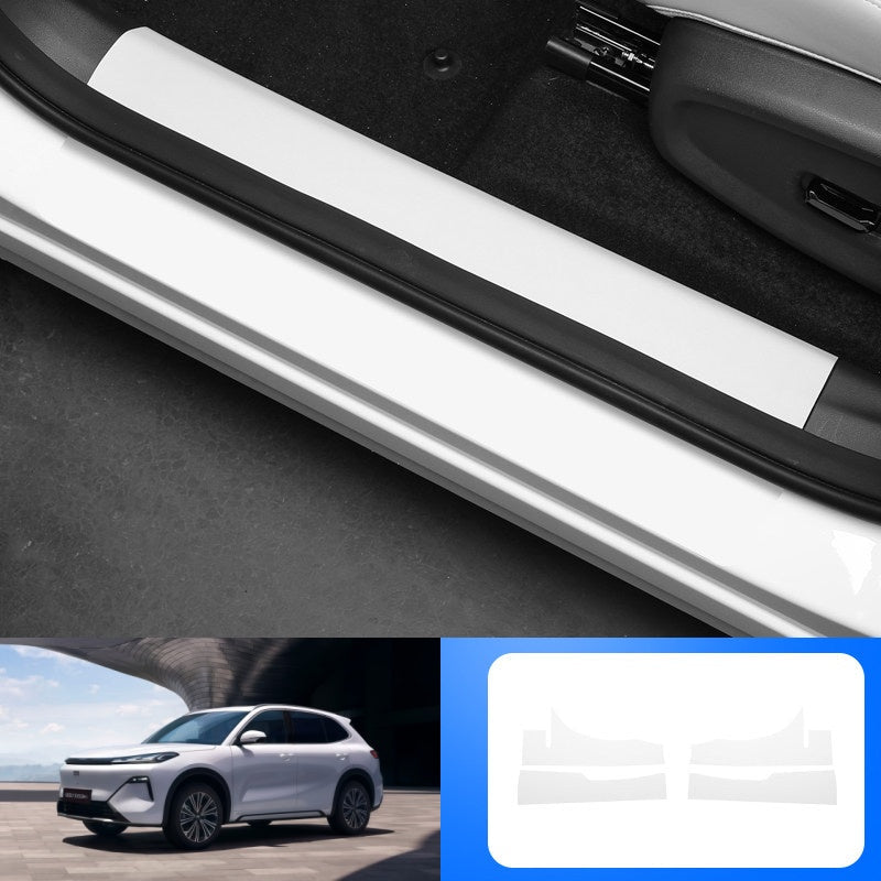 Door Sill Leather Protector Strips for Geely EX5 EM - i - NICE EVS