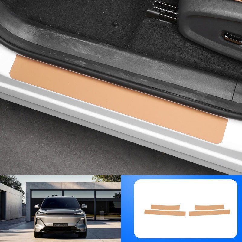 Door Sill Leather Protector Strips for Geely Starray EM - i - NICE EVS
