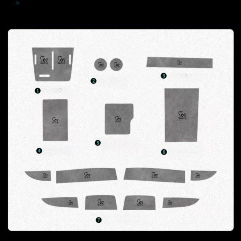 Door Storage Box & Water Cup Tank Mats for BYD Sealion 7 - NICE EVS