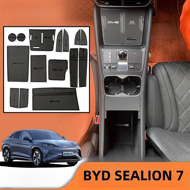 Door Storage Box & Water Cup Tank Mats for BYD Sealion 7 - NICE EVS