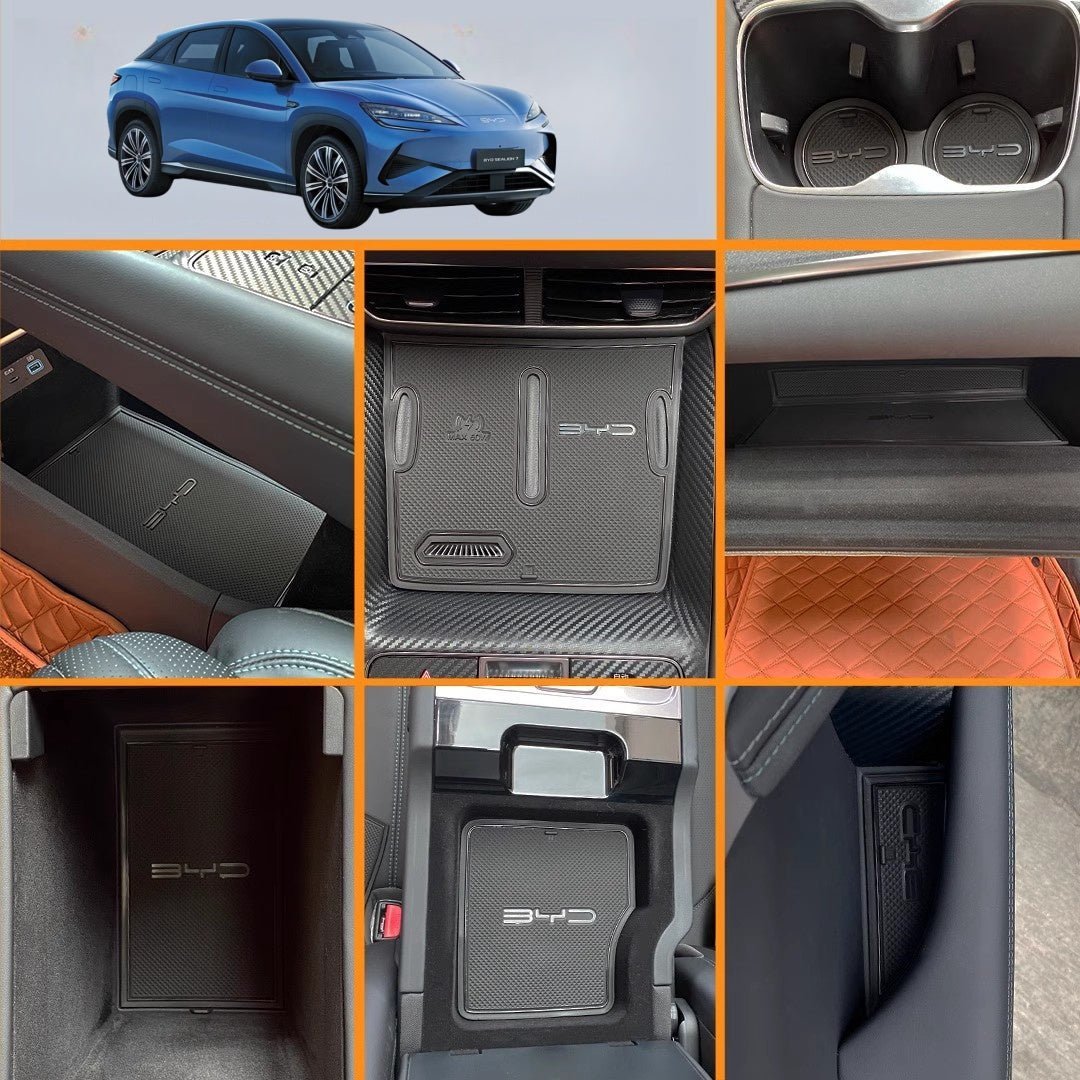 Door Storage Box & Water Cup Tank Mats for BYD Sealion 7 - NICE EVS