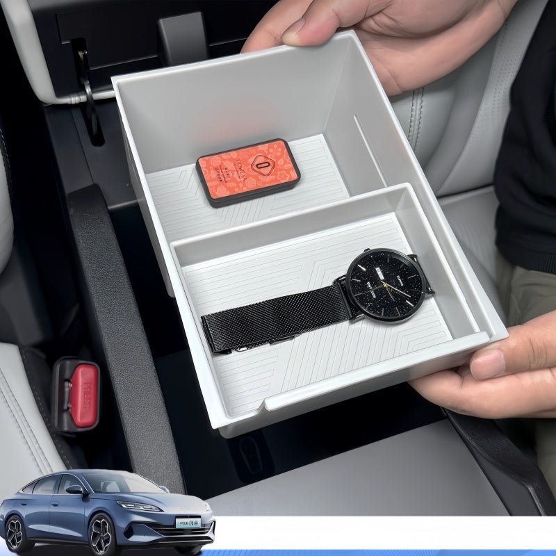 Double-Layer Sliding Armrest Storage Organizer for BYD Seal 6 DM-i - NICE EVS