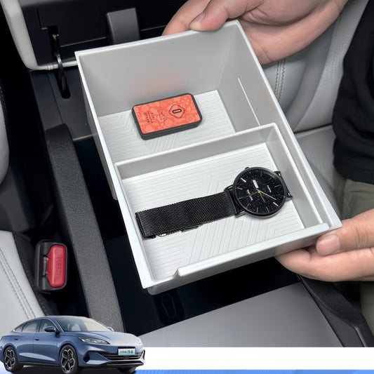 Double-Layer Sliding Armrest Storage Organizer for BYD Seal 6 DM-i - NICE EVS