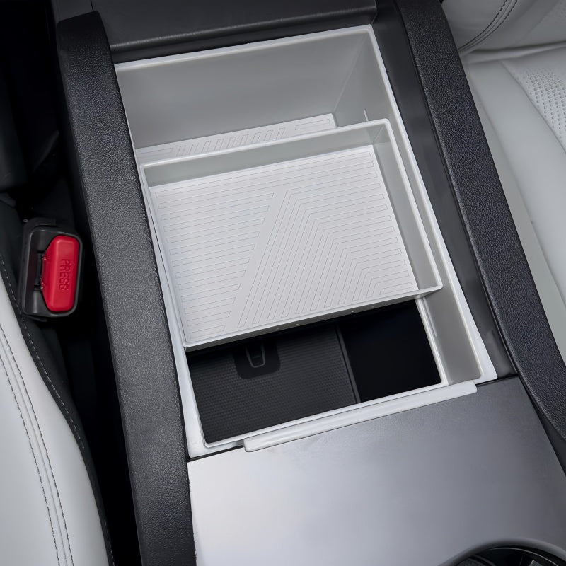 Double-Layer Sliding Armrest Storage Organizer for BYD Seal 6 DM-i - NICE EVS