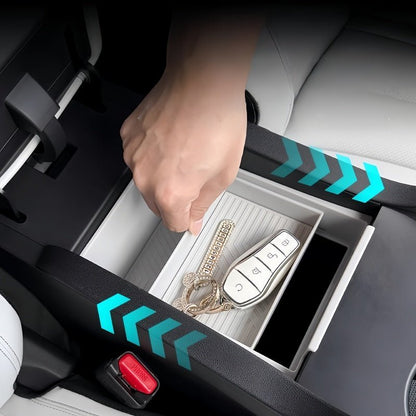Double-Layer Sliding Armrest Storage Organizer for BYD Seal 6 DM-i - NICE EVS