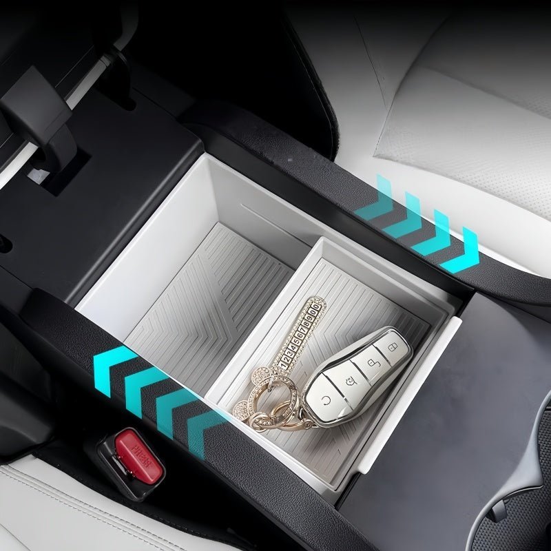 Double-Layer Sliding Armrest Storage Organizer for BYD Seal 6 DM-i - NICE EVS