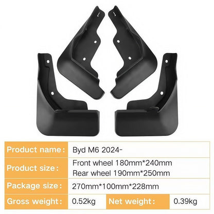 Drill-Free Mudguards for BYD M6 (4 Pcs) - NICE EVS