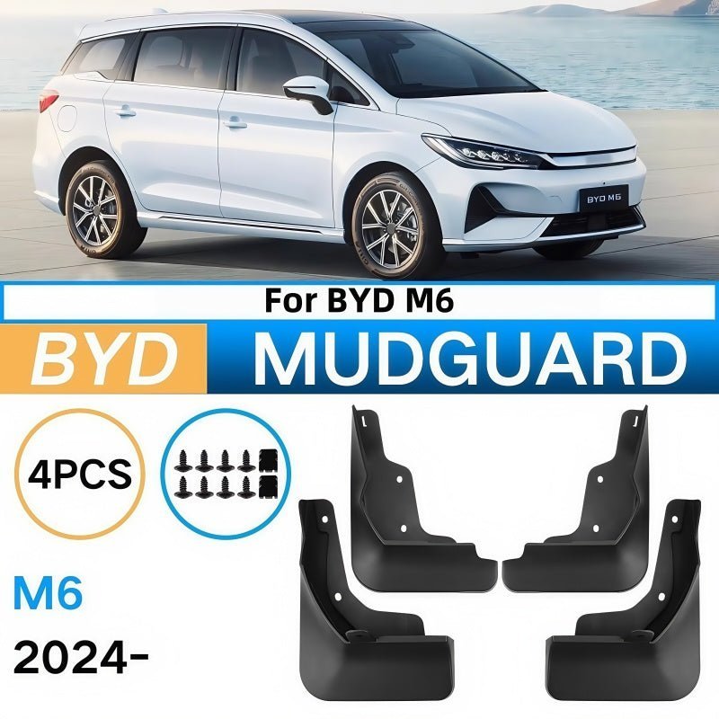 Drill-Free Mudguards for BYD M6 (4 Pcs) - NICE EVS