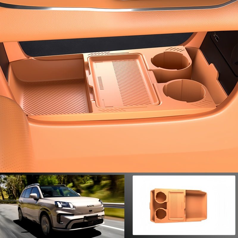 Dual-Layer Lower Console Storage Box for Aion V - NICE EVS