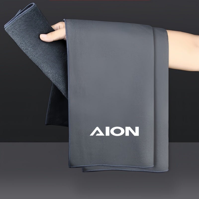 Dual Layer Plush Leather Wash Towel for Aion Interior Protection - NICE EVS