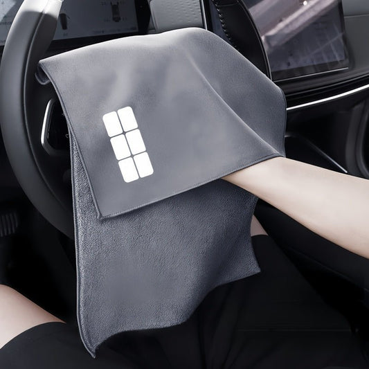 Dual Layer Plush Leather Wash Towel for Geely - NICE EVS