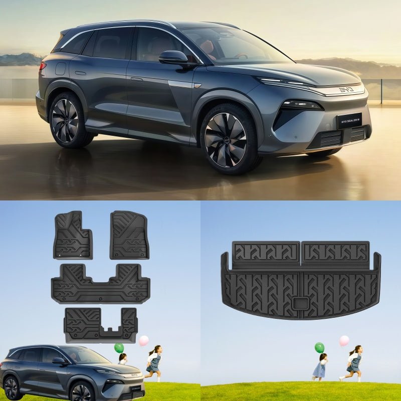 Floor Mats & Trunk Liner Mats for BYD ATTO 8 / Sealion 8 - NICE EVS