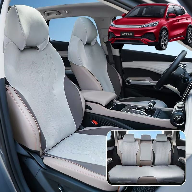 For BYD ATTO 3 Car Seat Imitation Leather Seat Cover/Saddle Pad - NICE EVS