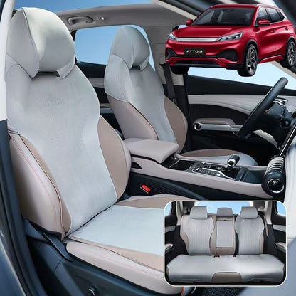 For BYD ATTO 3 Car Seat Imitation Leather Seat Cover/Saddle Pad - NICE EVS